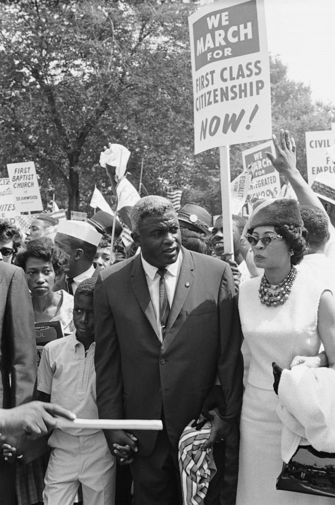 jackie robinson civil rights march